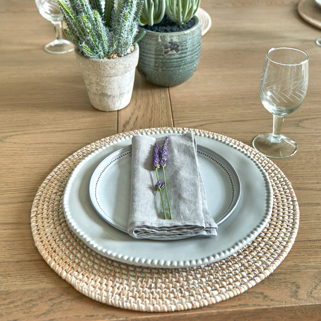 Rattan Placemat White