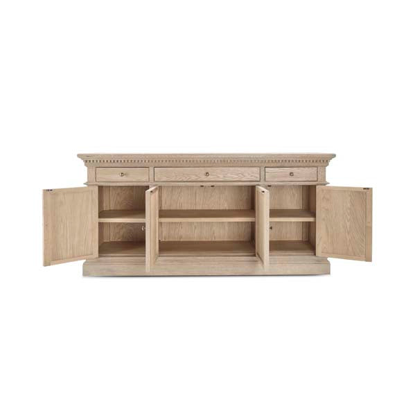 Large Oak Sideboard - Claremont Sideboard UK - with Doors