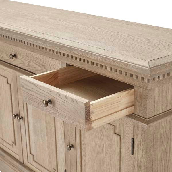 Large Oak Sideboard - Claremont Sideboard UK - with Drawers