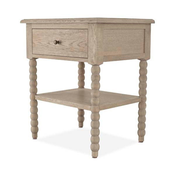 Rectangular Side Table With Bobbin Legs