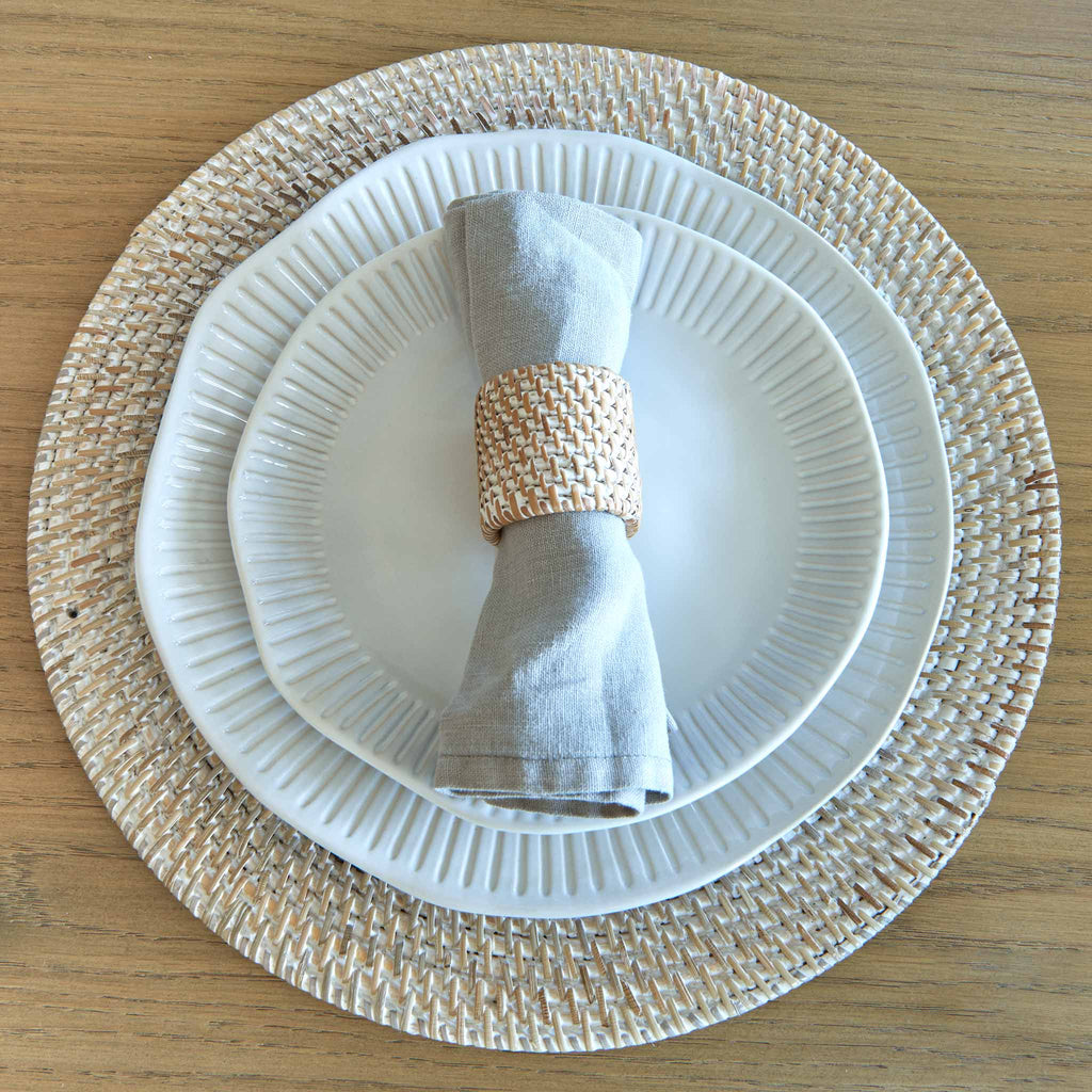 Rattan Placemat White