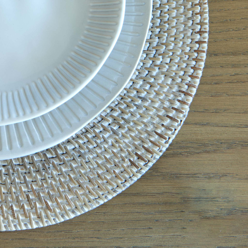 Rattan Placemat White