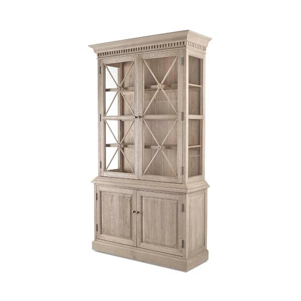 Large Oak Display Cabinet