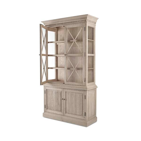 Large Oak Display Cabinet