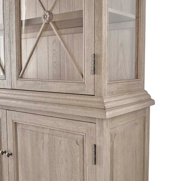 Large Oak Display Cabinet