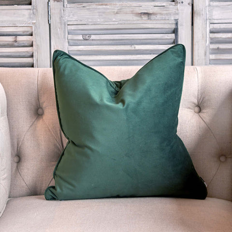 Luxe Velvet Cushion Pinegreen - Small